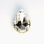 Cut Crystal Point Back Fancy Stone Foiled - Pear 30x20MM CRYSTAL