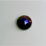 Glass Flat Back Rauten Rose - Round 12MM IRIS RED