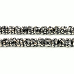 Acrylic Rhinestone Bead with 1MM Hole Resin Base - 08x6MM HEMATITE