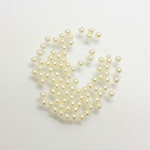 Plastic Pearl No-Hole Ball 02MM CREME