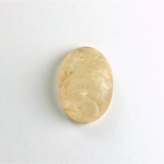 Plastic Flat Back Cabochon - Linen Quartz Color Oval 25x18MM MATTE BEIGE