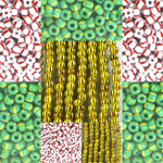 Striped Opaque Seed Beads