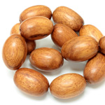 Wood Bead - Smooth Oval Large Hole 31x21MM BAYONG