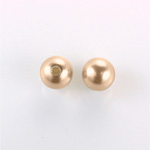 Czech Glass Pearl 1-Hole Ball - 12MM DARK ROSE 70425