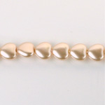 Czech Glass Pearl Bead - Heart 08x8MM DARK ROSE 70425