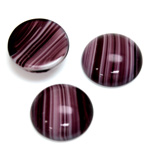 Glass Medium Dome Cabochon - Round 18MM PORPHYR AMETHYST