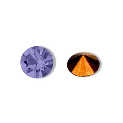 Swarovski Crystal Point Back Foiled Chaton - SS19 TANZANITE