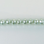 Czech Glass Pearl Bead - Snail Shell 06MM LT BLUE 70462