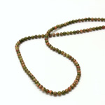 Gemstone Bead - Smooth Round 03MM EPIDOTE