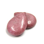 Gemstone Cabochon - Pear 25x18MM RHODONITE