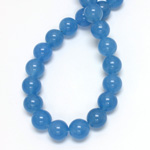 Gemstone Bead - Smooth Round 10MM DYED QUARTZ  Col. 12 CALCEDON