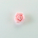 Ceramic Flat Back Flower - Rose 11MM LT PINK