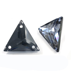 Asfour Crystal Flat Back Sew-On Stone - Triangle 18MM DARK SHADOW