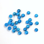 Gemstone Cabochon - Round 03MM HOWLITE DYED TURQUOISE