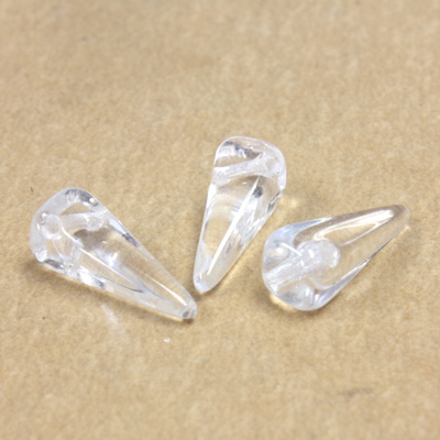 Preciosa Czech Pressed Glass Bead - Villa 06x13MM CRYSTAL
