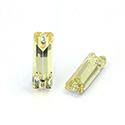 Asfour Crystal Flat Back Sew-On Stone - Cushion 18x6MM JONQUIL
