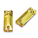 Asfour Crystal Flat Back Sew-On Stone - Cushion 26x9MM LIGHT TOPAZ