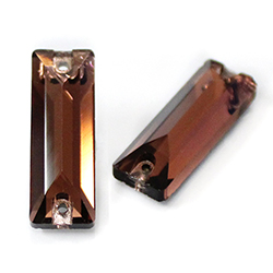 Asfour Crystal Flat Back Sew-On Stone - Cushion 26x9MM SMOKE TOPAZ