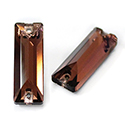 Asfour Crystal Flat Back Sew-On Stone - Cushion 26x9MM SMOKE TOPAZ
