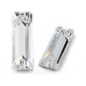 Asfour Crystal Flat Back Sew-On Stone - Cushion 26x9MM CRYSTAL