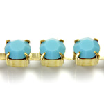 Preciosa MAXIMA Crystal Rhinestone Cup Chain - SS29 TURQUOISE-RAW