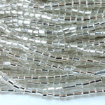 Czech Glass Seed Bead - 2 Cut Hex 10/0 CRYSTAL SL 78102