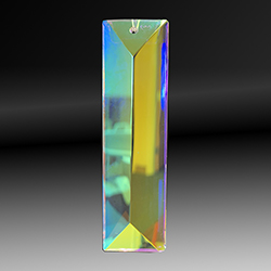 Asfour Crystal Chandelier Pendant - Pendlogue/Rectangle - 22x76MM (3 Inch) 1 Hole CRYSTAL