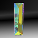 Asfour Crystal Chandelier Pendant - Pendlogue/Rectangle - 22x76MM (3 Inch) 1 Hole CRYSTAL