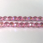 Czech Glass Fire Polish Bead - Round 06MM PINK AB 45121