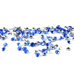 Plastic Point Back Foiled Chaton - Round 1.5MM SAPPHIRE