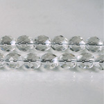 Czech Glass Fire Polish Bead - Round 08MM CRYSTAL