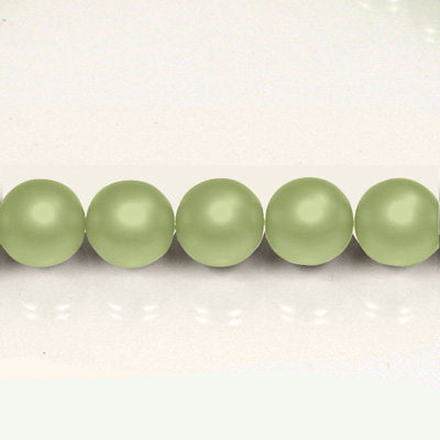 Czech Glass Pearl Bead - Round 06MM MATTE DARK OLIVE 75457