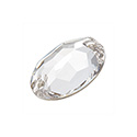 Preciosa Crystal Flat Back 2-Hole Sew-On Foiled Stone - Oval 10x7MM CRYSTAL