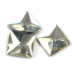 Asfour Crystal Flat Back Stone - Square 14MM GOLDEN SHADOW Second Quality