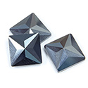 Asfour Crystal Flat Back Stone - Square 14MM HEMATITE