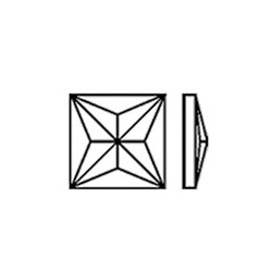Asfour Crystal Flat Back Stone - Square 12MM CRYSTAL