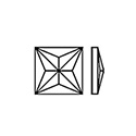 Asfour Crystal Flat Back Stone - Square 12MM CRYSTAL  AB
