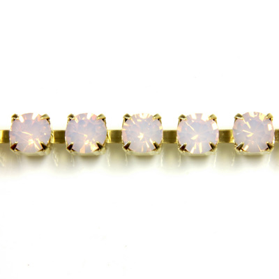 Preciosa MAXIMA Crystal Rhinestone Cup Chain - PP24 (SS12) OPAL ROSE-RAW