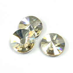 Asfour Crystal Flat Back Rivoli - 12MM GOLDEN SHADOW