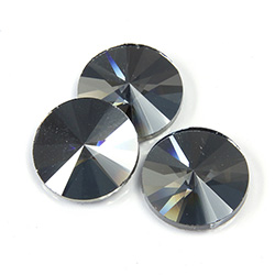 Asfour Crystal Flat Back Rivoli - 14MM DARK SHADOW