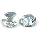Asfour Crystal Flat Back Sew-On 2 Hole Stone - Octagon 14MM CRYSTAL