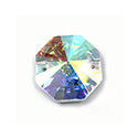 Asfour Crystal Flat Back Sew-On 2 Hole Stone - Octagon 22MM CRYSTAL AB
