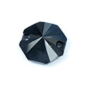 Asfour Crystal Flat Back Sew-On 2 Hole Stone - Octagon 22MM JET