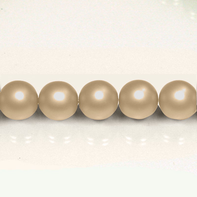 Czech Glass Pearl Bead - Round 03MM MATTE LT BROWN 75417