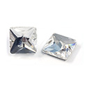 Asfour Crystal Flat Back Sew-On 2 Hole Stone - Square 12MM CRYSTAL
