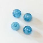 Plastic Bead - Perrier Effect Smooth Round 10MM PERRIER BLUE