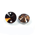 Asfour Crystal Flat Back Sew-On Stone - Rivoli 10MM BURNT SUGAR