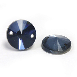 Asfour Crystal Flat Back Sew-On Stone - Rivoli 12MM DENIM BLUE