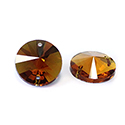 Asfour Crystal Flat Back Sew-On Stone - Rivoli 14MM TOPAZ
