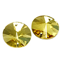 Asfour Crystal Flat Back Sew-On Stone - Rivoli 18MM JONQUIL